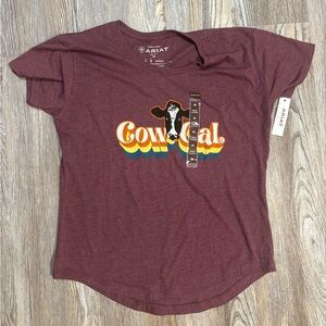 NWT Ariat "Cow Gal" Tee - M